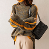 Gemütlicher strick-turtleneck pullover - oversized damen jumper