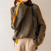 Gemütlicher strick-turtleneck pullover - oversized damen jumper