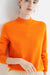 pullover – Damenpullover mit hohem Krage us weichem