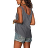 Damen knopf-top - ärmelloses shirt für de summer