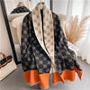 Luxuriöser poncho-schal - stilvoller damen-winterüberwurf