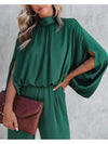 Jumpsuit - elegante grüne damen-jumpsuit