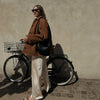 Braune jacke - lässige oversize damenjacke