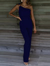 Jumpsuit - elegante ein-schulter damen jumpsuit