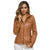 jacke mit Kapuze für Damen – Frontreißverschluss