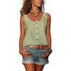 Damen knopf-top - ärmelloses shirt für de summer