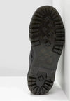 Schwarze Ankle Boots aus Kunst – stilvolle Damenschnürschuhe mit Plateausohle