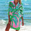 Dämmige tie-dye strandkleid - farbige sommerüberwurf