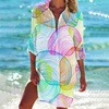 Strand-inspiriertes überkleid - leichte damen strandmode