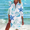 Strand-inspiriertes überkleid - leichte damen strandmode