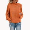 Strickpullover - eleganter rollkragen-pullover für frauen