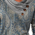 Damen grauer pullover mit muster - elegante damenoberteil mit gefaltetem kragen