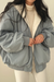Pufferjacke - stylische winterjacke mit fellgefüttertem kragen