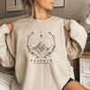 Velaris sweatshirt - grafisches damen pullover mit bergdesign