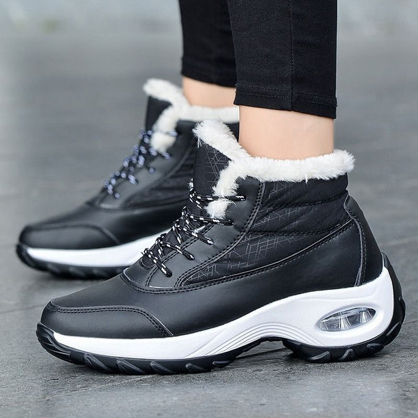 Damen winterstiefel - wasserdichte orthopädische knöchelstiefel