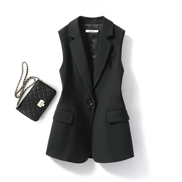 Ärmelloser blazer - stilvolle damen weste