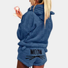 2-teilige kuschelige loungewear-kombination - weiches fleece-pyjama für damen