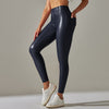 Hochtaillierte lederleggings - trendige, figurbetonte stretchhosen für damen