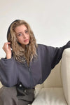 Dämliches crop hoodie im trend - lässiger zip-up pullover für den alltag, weich und angenehm