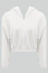 Dämliches crop hoodie im trend - lässiger zip-up pullover für den alltag, weich und angenehm