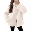 D'mäidli fleece zip-jacke mit lockerer passform und taschen – lässige outdoor-bekleidung für aktivi tage