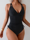 Dä frauen hochschnitt einteiler badeanzug - stilvolles elegantes schwimmoutfit für strand und pool