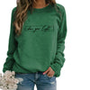 Frauen sweatshirt mit inspirierendem spruch - lässiger langarmpulli für den alltag