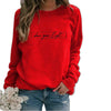 Frauen sweatshirt mit inspirierendem spruch - lässiger langarmpulli für den alltag