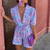 Dä frauen jumpsuit mit puffärm - trendy v-ausschnitt für lässigi ausflüg