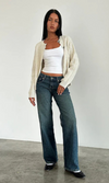 Dämmne low rise straight-leg jeans - lockere passform für lässige anlässe