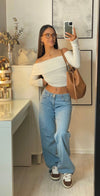 Dämmne low rise straight-leg jeans - lockere passform für lässige anlässe