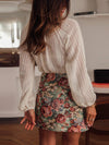 D'offene strick bluse für frauen in weiss – elegante freizeitbluse für damen