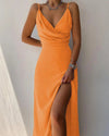D'midi party dress mit luxuriösem stoff – elegante abendmode für spezielle anlässe