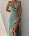 D'midi party dress mit luxuriösem stoff – elegante abendmode für spezielle anlässe