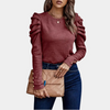 D'mädels puffärmli bluse - elegante, legere bluse us weichä stoff für tag und abig