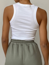 Dä damen ripp-crop-top – lässiger style für jede gelegenheit