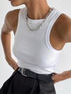 Dä damen ripp-crop-top – lässiger style für jede gelegenheit
