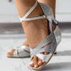 Frauen sandalen mit schickem riemchen-design - verstellbare abend-schuhe für tanzanlässe