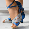 Frauen sandalen mit schickem riemchen-design - verstellbare abend-schuhe für tanzanlässe