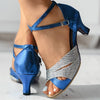 Frauen sandalen mit schickem riemchen-design - verstellbare abend-schuhe für tanzanlässe