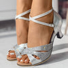 Frauen sandalen mit schickem riemchen-design - verstellbare abend-schuhe für tanzanlässe