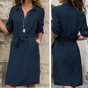 Dä fraueshirtkleid mit bindegürtel - elegant für jede gelegenheit