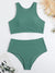 Dä womens schwimmanzug mit hochgeschnittenem bikinioberteil & unterteil - schickes zweiteiler-badeanzug für frauen
