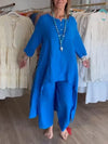 Damen tunika-shirt aus leichtem leinen-mix – lässige eleganz mit stilvollen details