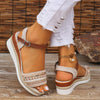 Wedge sandalen für frauen – elegante schuhe in weiss für die sommersaison – schicker auftritt für lässige und festliche anlässe