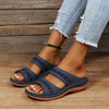 Wedgesandal mit fussbett - luftige sommer-schuhe für den alltag