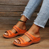 Wedgesandal mit fussbett - luftige sommer-schuhe für den alltag