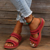 Wedgesandal mit fussbett - luftige sommer-schuhe für den alltag