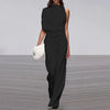 D'fraue weitbeinige jumpsuit – stylish mit einseitigem schulterdesign für abendliche anlässe