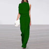 D'fraue weitbeinige jumpsuit – stylish mit einseitigem schulterdesign für abendliche anlässe